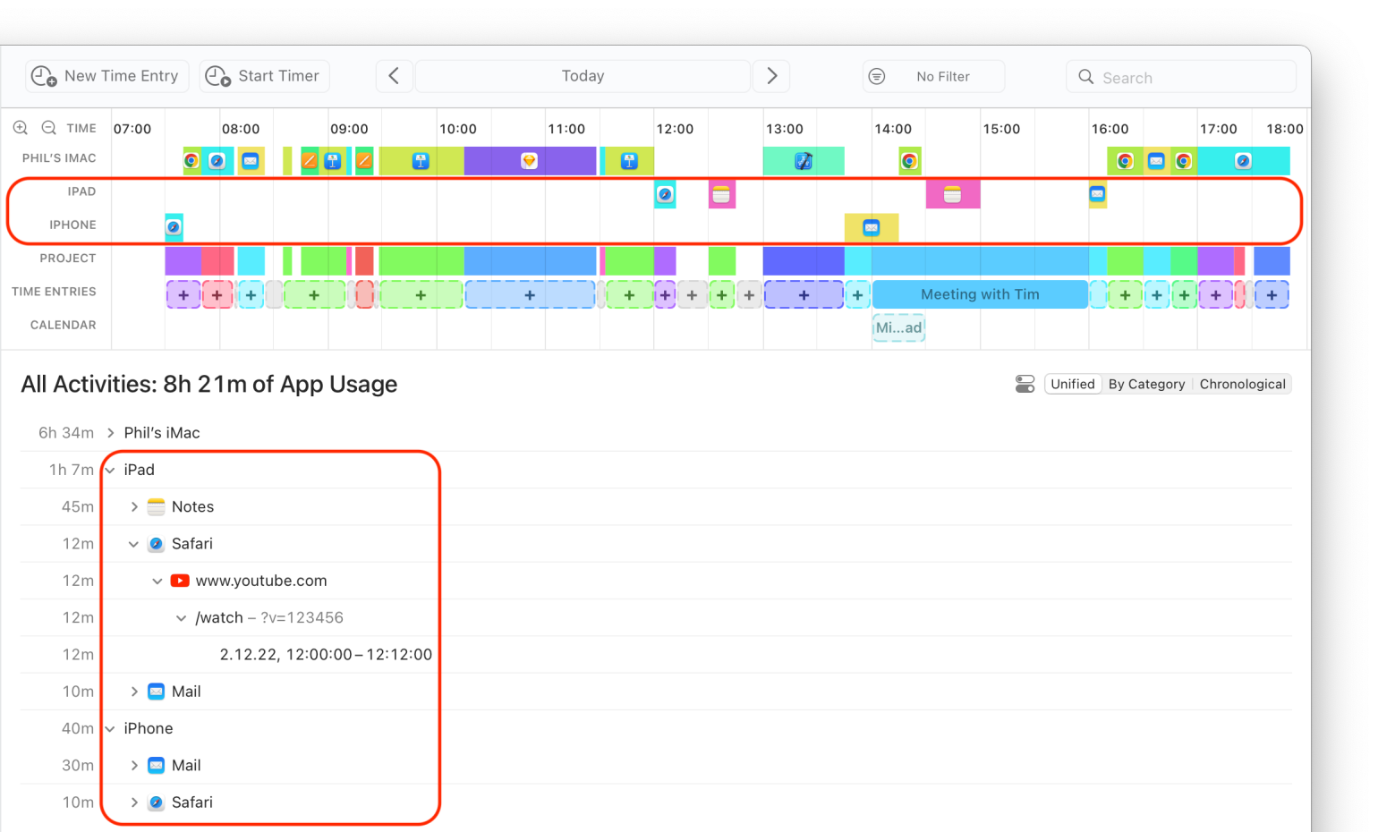 Analyze IPhone And IPad Screen Time On Your Mac With Timing 