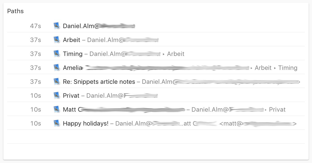 how to see time of email on gmail app