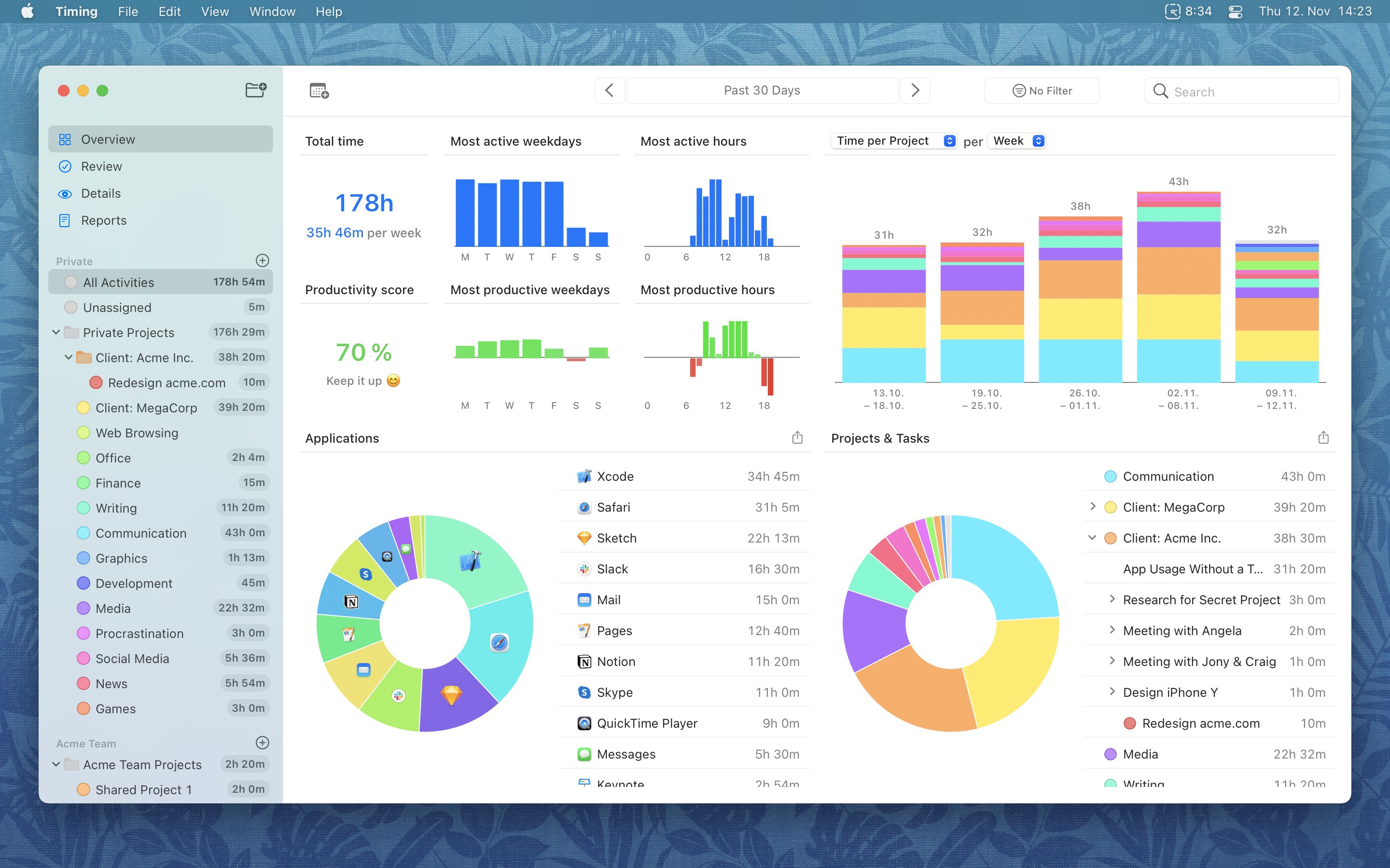 Software De Seguimiento De Tiempo Libre Para Mac