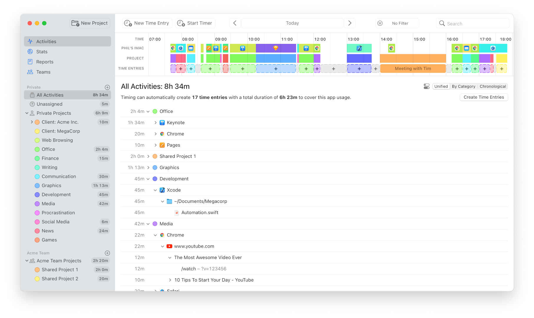 Time tracking for remote teams