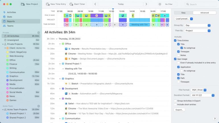 time tracking for architects