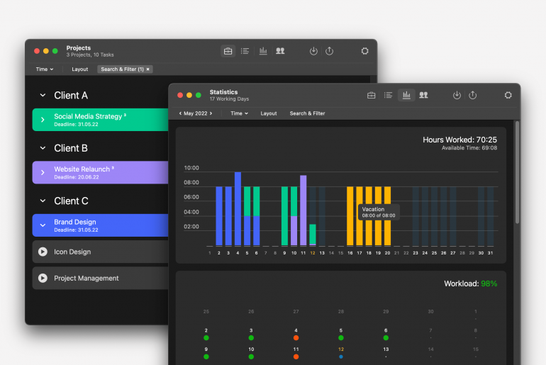 Tyme time tracking for mac