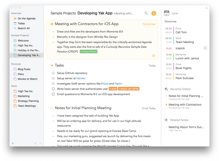 best_note_taking_apps_for_mac_agenda