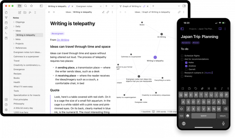 best_note_taking_apps_for_mac_obsidian