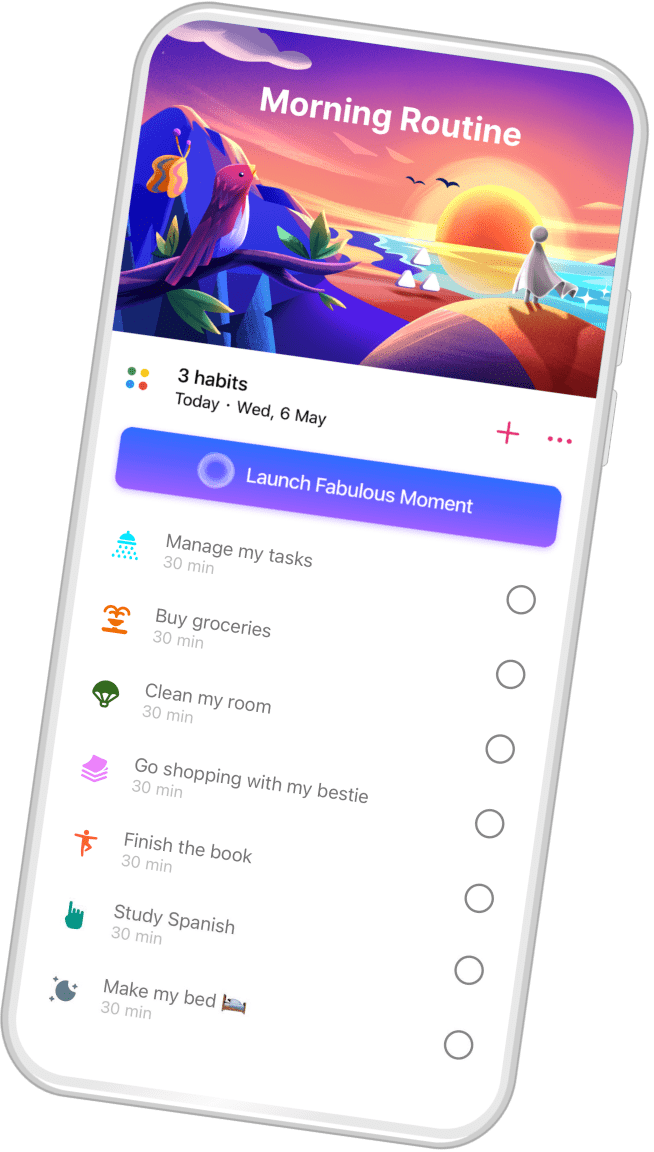 Fabulous habit tracker app
