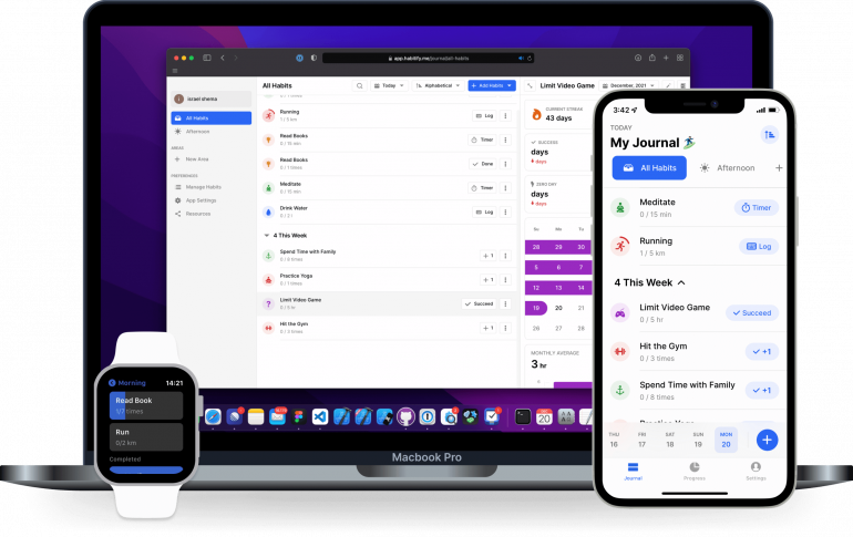 Habitify habit tracker app