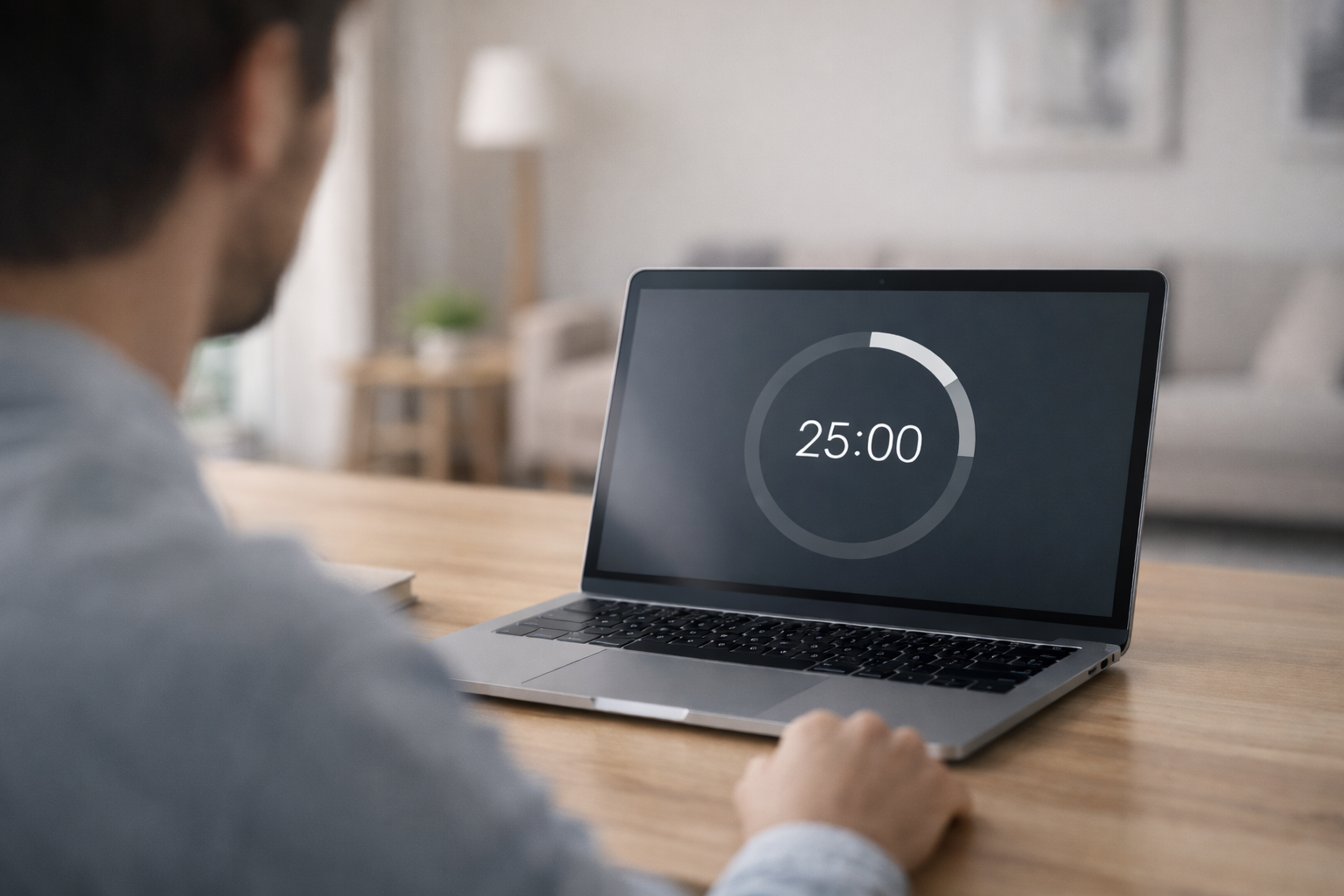 Best Pomodoro apps for Mac in 2026 — person using a focus timer on a MacBook